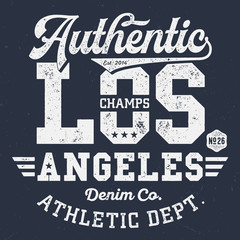 Obraz premium Los Angeles Athletic Dept. - Vintage Tee Design For Print 