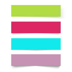 Set of colorful frame banners. Vector.