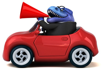 Fun Trex - 3D Illustration © Julien Tromeur