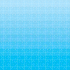 400 Blue Puzzles. Vector Illustration.