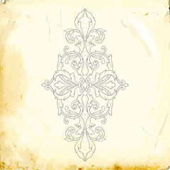 Fototapeta premium Vector baroque of vintage elements for design. 