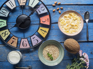 Still life with clock