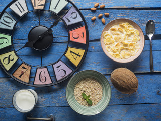 Still life with clock