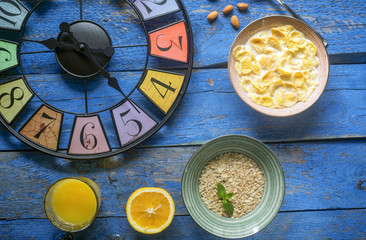 Still life with clock