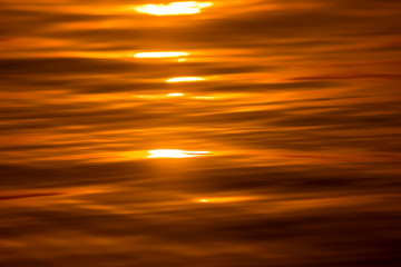 Obraz premium Sunset sky on the lake