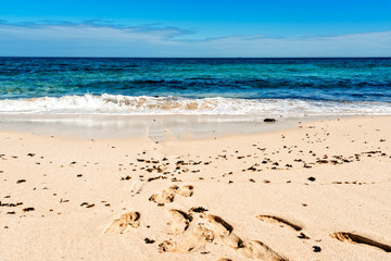 Beautiful beach, sea and blue sky