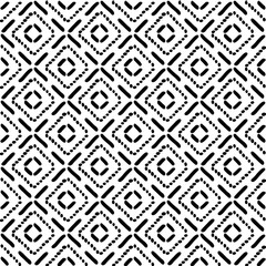 Black and White Seamless Ethnic Pattern. Tribal - 199092105