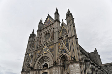 Fototapeta na wymiar Dom in Orvieto, Kathedrale, Provinz Terni, Umbrien, Italien, Europa