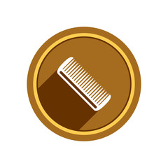 Hairbrush icon. Vector Illustration