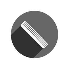 Hairbrush icon. Vector Illustration