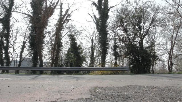 Shot of traffic at road