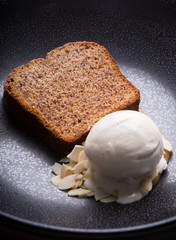 Ice cream with cake
