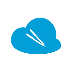 Hair straightener icon