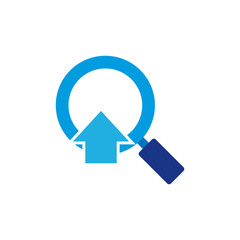 Upload Search Logo Icon Design