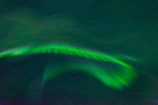 The Northern Lights, the Aurora in the night sky.