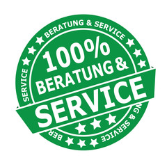 Beratung & Service Button Grün