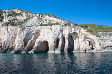 famous blue caves in agios nikolaos zakynthos
