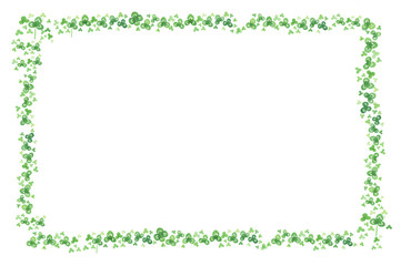 クローバー　水彩　手描き