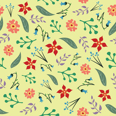 Beautiful Seamless Floral pattern design