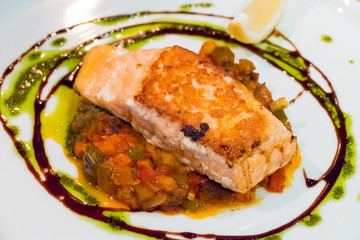 Salmon steak