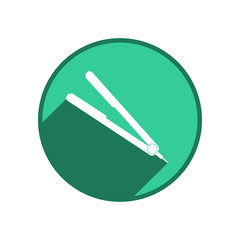 Hair straightener icon