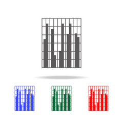 Colomn chart Icon. Elements of chart and trend diagram multi colored icons. Premium quality graphic design icon. Simple icon for websites, web design, mobile app, info graphics