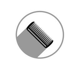 Hairbrush icon. Vector Illustration