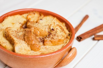 Bread butter pudding