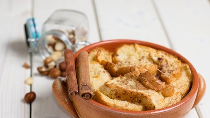 Bread butter pudding
