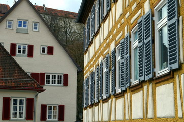 Altbaufassaden in Heidenheim