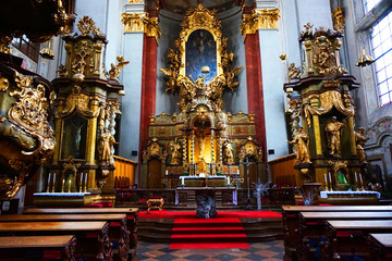 Prague church interior