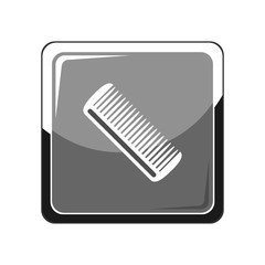 Hairbrush icon. Vector Illustration