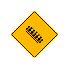 Hairbrush icon. Vector Illustration