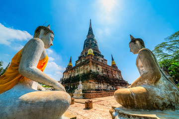 Wat Phra Chedi Chai Mongkol Temple, Ayutthaya.  Thailand