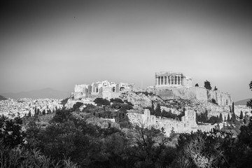 Acropolis - Athens from a distance, Greece, Europe