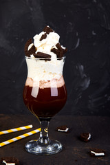 Extreme milkshake with chocolate