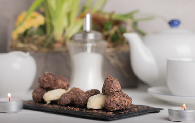 homemade chocolate truffles