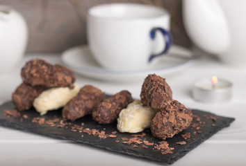 homemade chocolate truffles