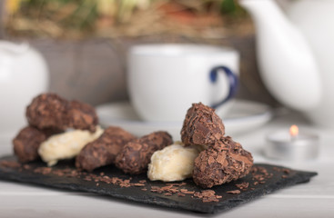 homemade chocolate truffles