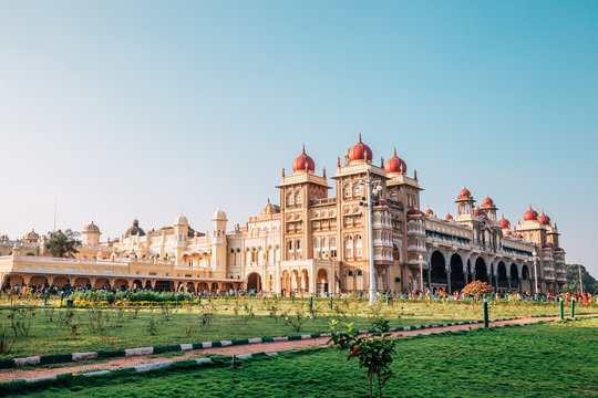 Mysore Palace historical architecture in Mysore, India