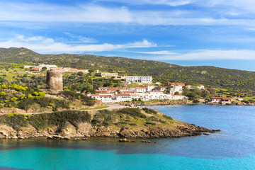 Fototapeta na wymiar Cala d'Oliva, Asinara, Sardegna 