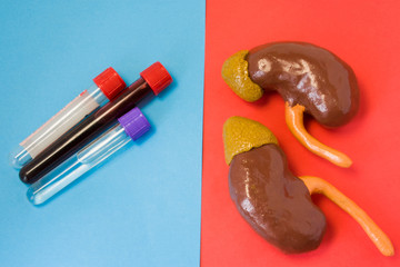 Laboratory diagnosis of metabolic function, diseases, biochemical violations, damage and...