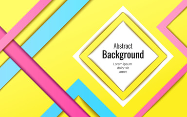 Modern geometric with stripes abstract background for the cover design, book design, poster, banner and square frame. Decoration for business presentation and advertising.