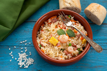 Rice three delicacies