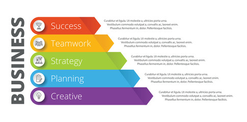 Pyramid infographic template with five elements. One from a set of vector illustrations. 
Can be used for workflow layout, diagram, business step options, banner, web design.