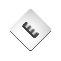 Hairbrush icon. Vector Illustration