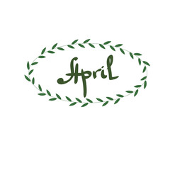 Circle With Flowers April