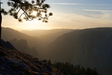 Sunset over Yosemite Valley