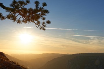 Sunset over Yosemite Valley