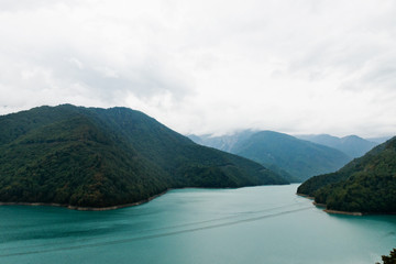 Jvari Enguri (Dzhvara Ingury) Reservoir, Samegrelo-Upper Svaneti, Georgia